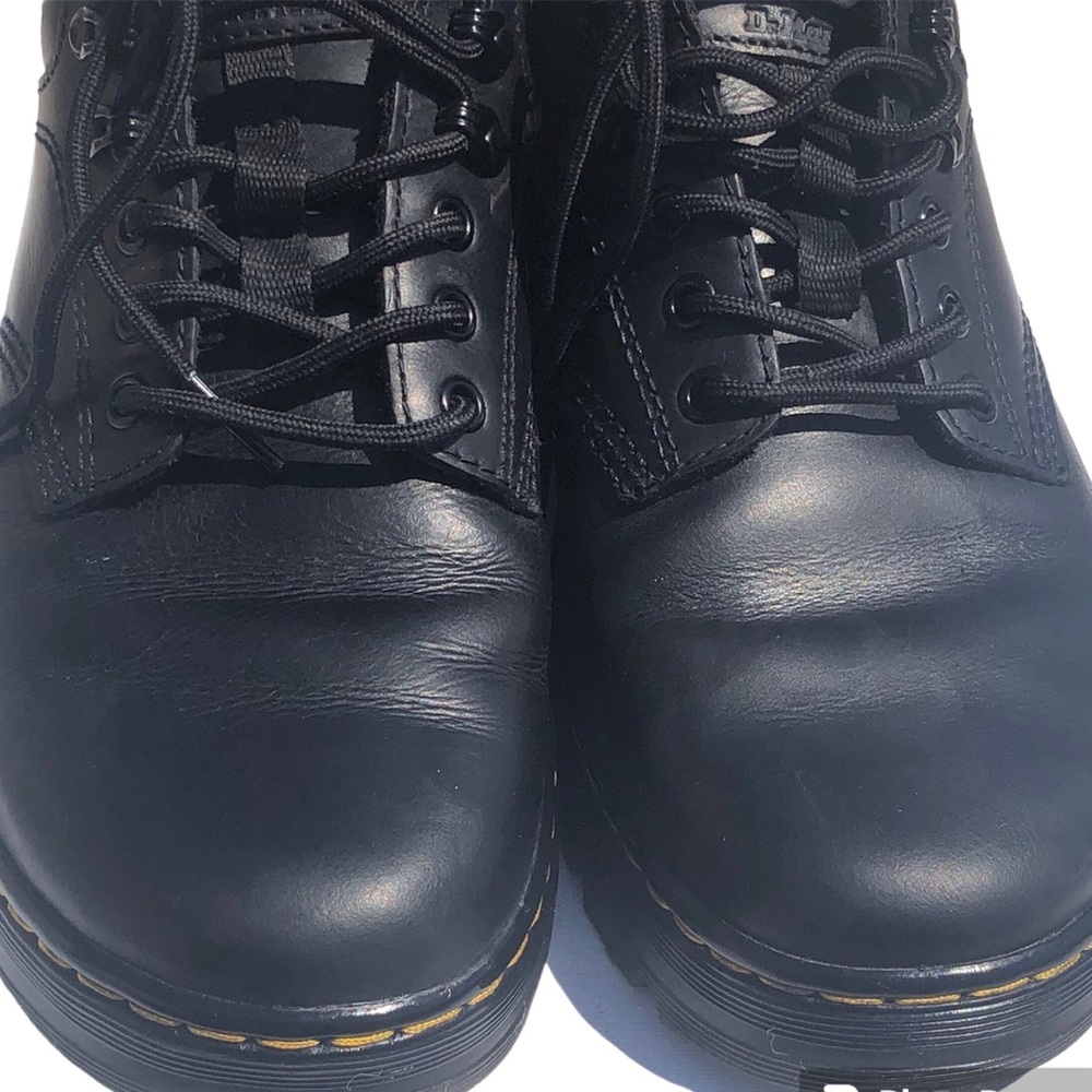 Dr Doc Martens Reeder Black Leather Lace Up Oxfords - Picture 6 of 12